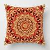 Oturma Odası Kanepe Dekorasyonu İçin Kısa Peluş Baskılı Boho Mandala Desenli Dekoratif Yastık Kılıfı Yastık Kılıfları
