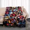 Available In Various Sizes, These Cartoon Iron Man Blankets Are Soft, Fluffy Flannel Blankets Perfect for Use On Sofas, In The
