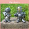 Medieval War Resin Crafts Miniature Gnome Knight Sculpture Decorative Figurine For Home And Garden Display