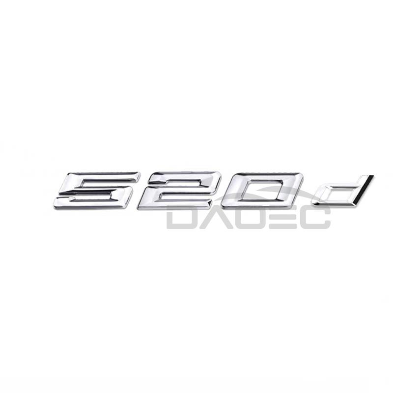 

Car 3D ABS Trunk Letters Logo Badge Emblem Decal Sticker For BMW 5 Series 520d 525d 528d 530d 535d 540d E39 E60 E61 F10 F11 G30