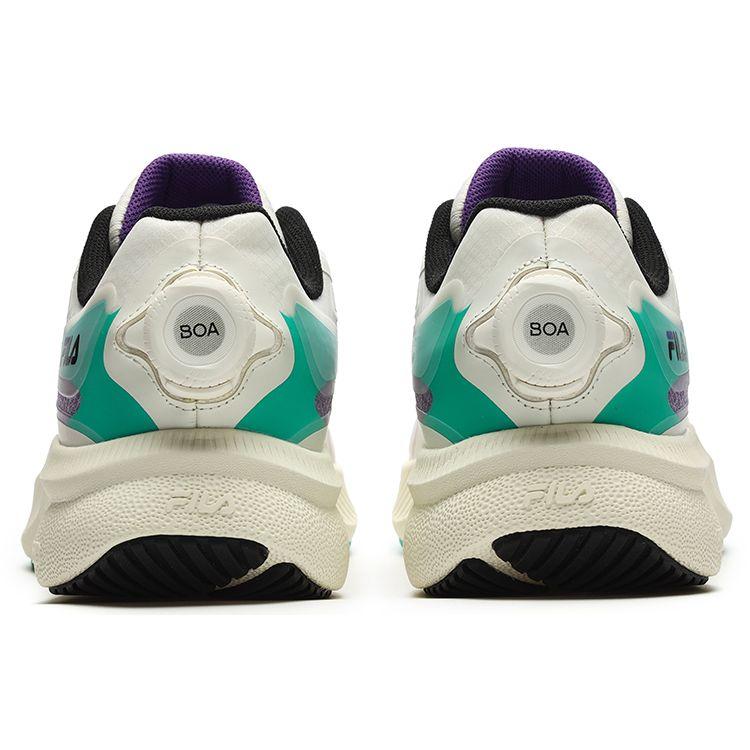 Fila Athletics Energy Comfortable Fabric Low-Top Running Shoes Women Sneaker Beige Purple Green A12W241110FMM