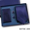 Tie Square Cufflinks 3-Piece Suit Retro Striped Hand Tie High-End Gift Box Set