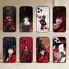 K-Kakegurui Y-Yumeko  Phone Case For iPhone17,16,15,14,13,12 Plus,Max Soft Silicone Black Cover