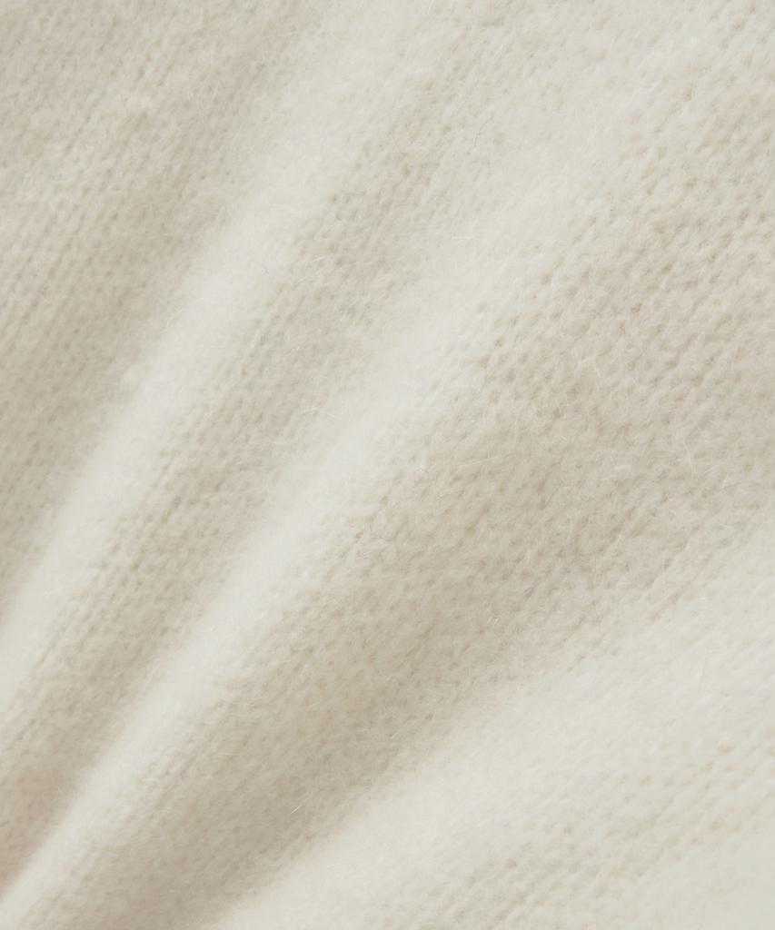 Seteo (W) Essen Two-Tone Mohair Blend Knit White
