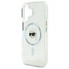 Karl Lagerfeld Klhmp16Shlskih Iphone16 6.1 Biały/White Hardcase Iml Metal Karl Head Magsafe