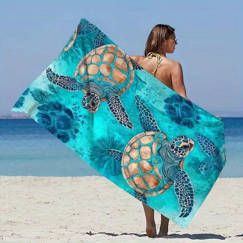 The New Microfiber Turtle Beach Towel Is Popular, And The Water-Absorbing Quick-Drying Bath Towel Does Not Stick To Sand.