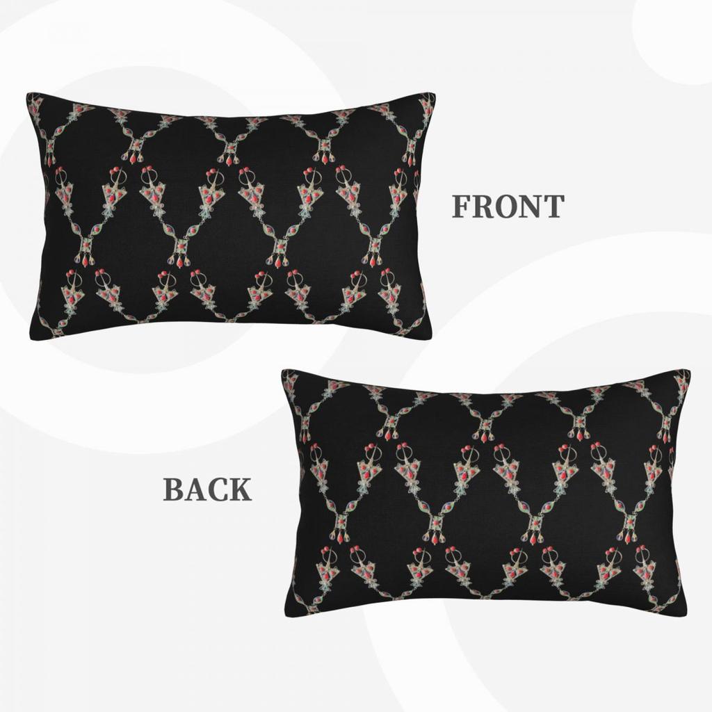 Kabyle Jewelry Amazigh Rectangle Pillowcase Cushion Cover Decorative Bedroom Bed Home Comfort Throw Pillow