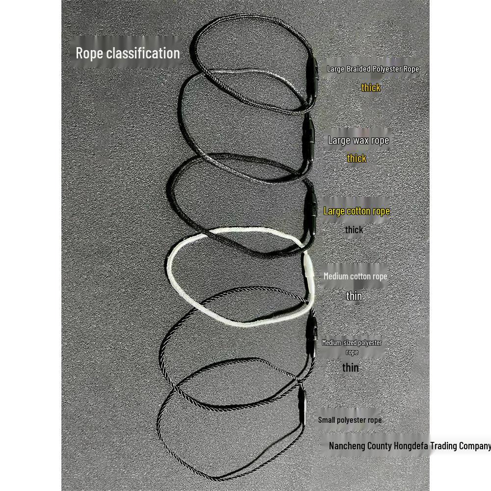 Universal Single Insert Hanging Rope for Clothing Tags and Luggage Accessories