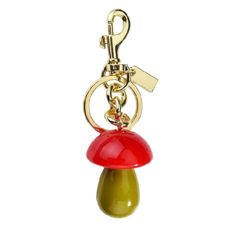 Unique Cartoon Mushroom Pendant Keychain Handmade Keyring Trendy Bag Ornament for Fashion Enthusiasts and Students