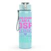 1PC DSP Mom Protective Text 750ml Color Plastic Sports Water Bottle Leakproof Flip Straw Lid Suitable for Sports Office Home Use