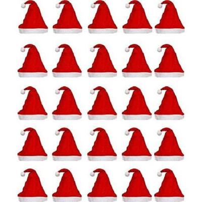 Weihnachten Weihnachtsmann Mütze/Weihnachtsmann Mütze Frohe Weihnachten Mütze Kappe für Weihnachts-/Weihnachtsfeier (Packung mit 25)