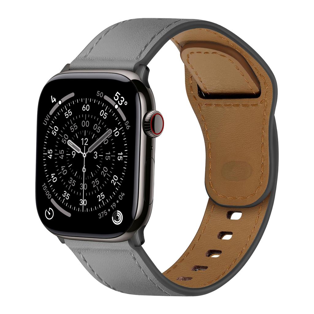 Leather For Apple Watch Bands 44mm 45mm 40mm 41mm 42mm 46mm Genuine Bracelet Correa iWatch Series 11 10 9 6 SE 7 8 Ultra 3 Strap