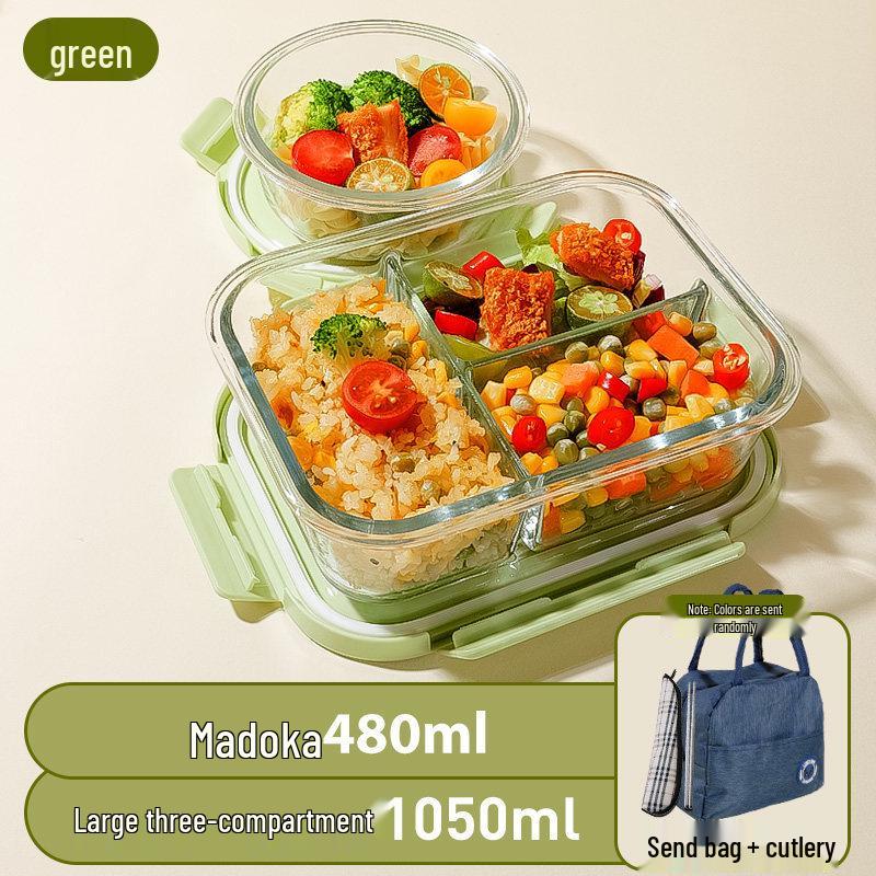 

Ru Han Glass Microwaveable Lunch Box Set