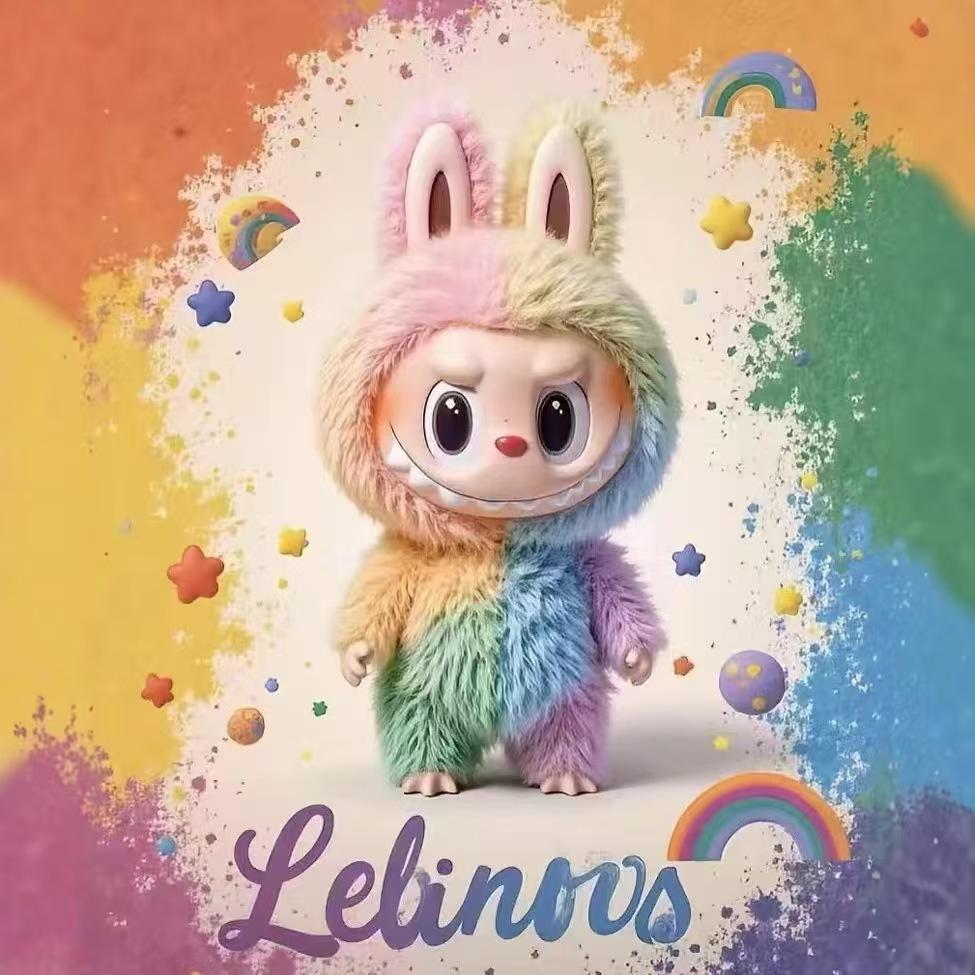 2025 4.0 New Cute LABU Monster Plush Keychain Blind Box - Random Kawaii Vinyl Animal Pendant for Bag, Backpack, Keys | Surprise Collectible Charm Gift
