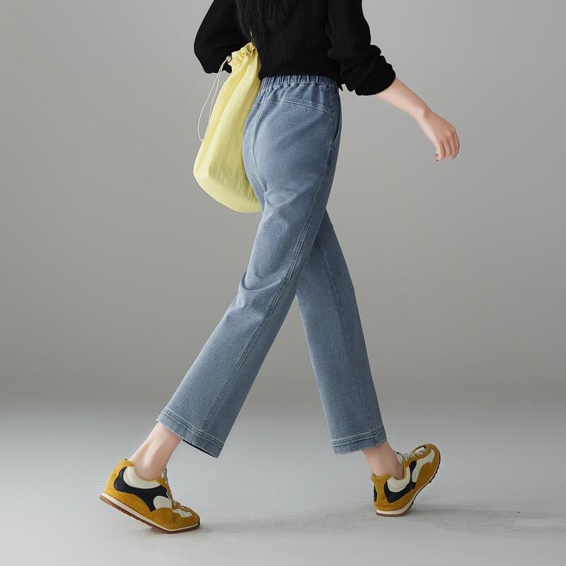 SOFSIL 2026 Spring Women's Retro Flare Cropped Jeans