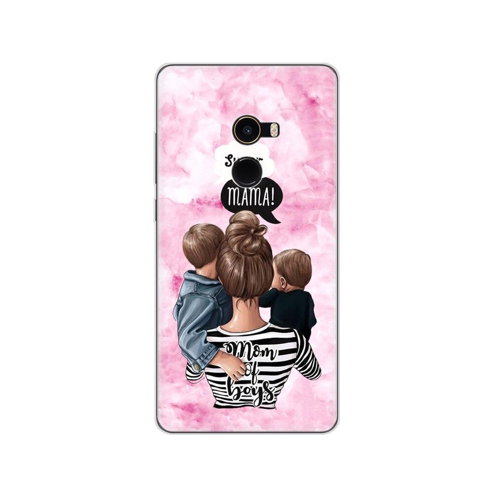 Soft Case for Xiaomi Mix 2 Silicon Case for Xiaomi Mi Mix 2 Mix2 Back Cover Protective Printing Transparent Coque