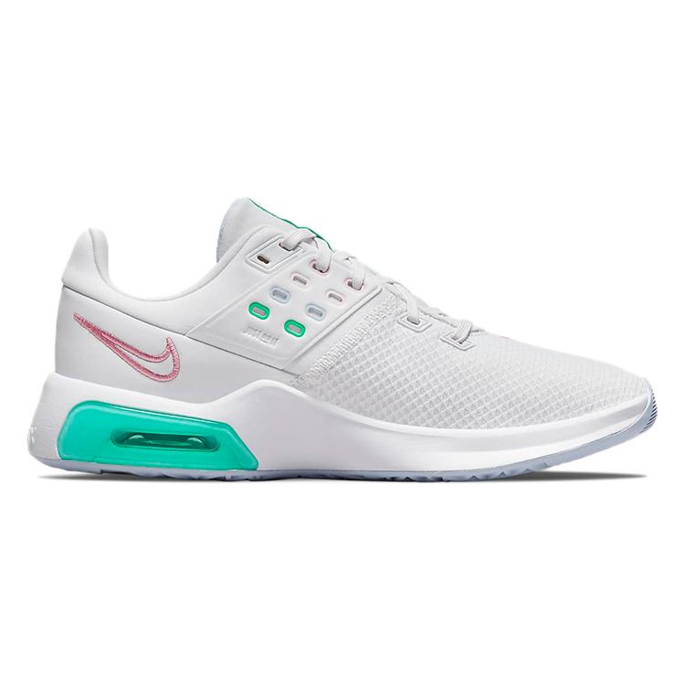 New Nike Air Max Bella Tr Trainer 4 Low Top Training Shoes White/Green Women's CW3398-105