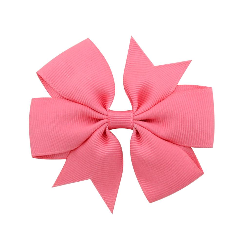 1 st Färger Enfärgat Grosgrainband Rosetter Spännen Hårnål Flicks hårosetter Boutique Hårspänne Håraccessoarer Barn Håraccessoarer 564