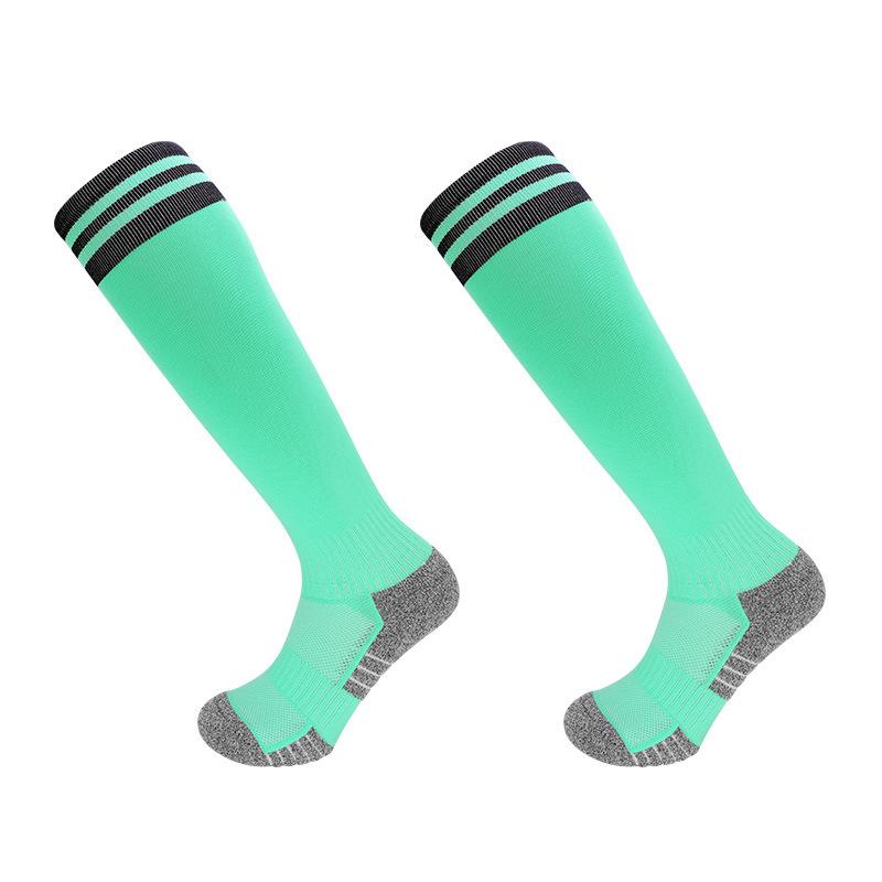 Anti-Rutsch Fußballsocken für Erwachsene Herrenstrümpfe Kniestrümpfe für Kinder Handtuchsohle Professionelle Sportsocken