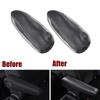 CarHome 2pcs Car Seat Armrest Cover Trim For Toyota FJ Cruiser 2007-2012 Carbon Fiber Leather Cushion Cover Armrest Protector NE