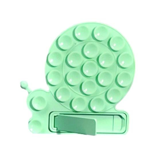 Handyhalterung in Schneckenform mit Saugnapf, faltbarer Silikonständer für Autofahren, Fitness, Kochen und Dusche