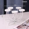 Eisen-Kerzenleuchter Dekoratives Mittelstück, Moderne Romantische Esstischdekoration, Kreatives Ornament für Schlafzimmer