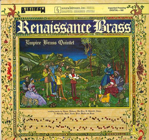 LP Record EMPIRE BRASS QUINTET - Renaissance Brass DIGI102 DIGI TECH 1979 US Classical Used