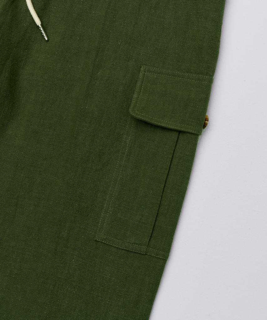 GLW Wide Front Pocket Summer Cargo Pants Khaki