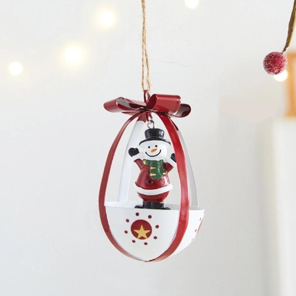 Hanging Christmas Tree Pendant Iron Xmas Hanging Ornaments Snowman Pendant Holiday Decor