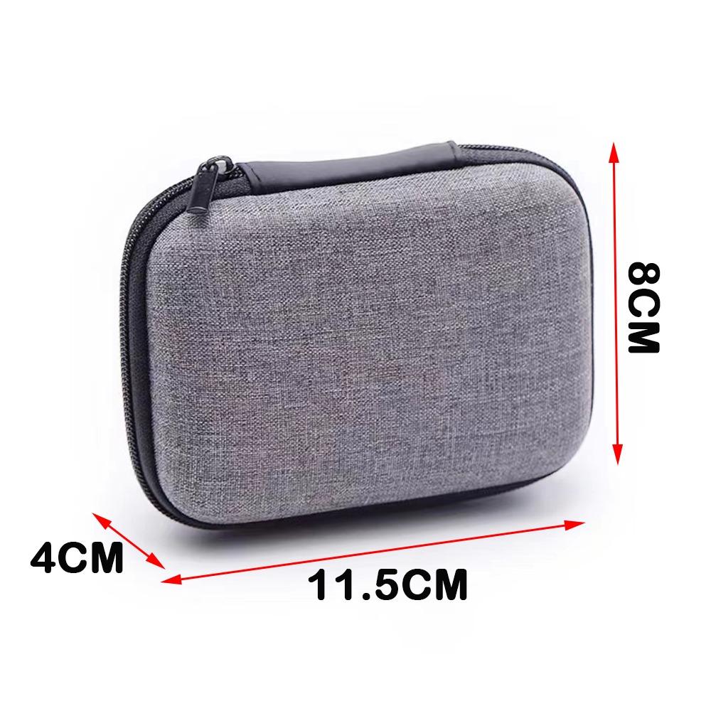 Portable Zipper Earphone Case Bag Mini Protective Charging Cable Organizer Multifunctional Shockproof Digital Storage Bag U Disk