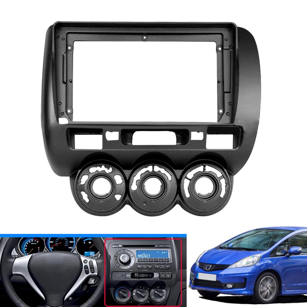 9 inch Car Frame Fascia Adapter For Honda City Fit Jazz 2002-2007 Android Radio Dash Fitting Panel Kit LHD and RHD Accessories