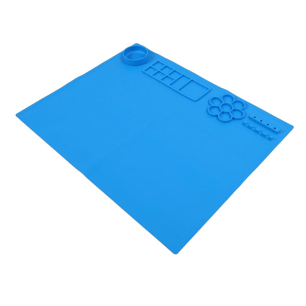 Kids Art Mat Soft Washable Multifunctional Silicone Painting Pad with Palette for Home Travel
