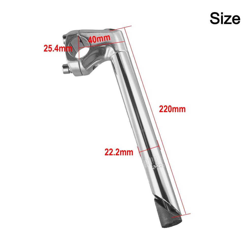 Bike Stem Gooseneck Stem Easy Installation Sturdy Construction