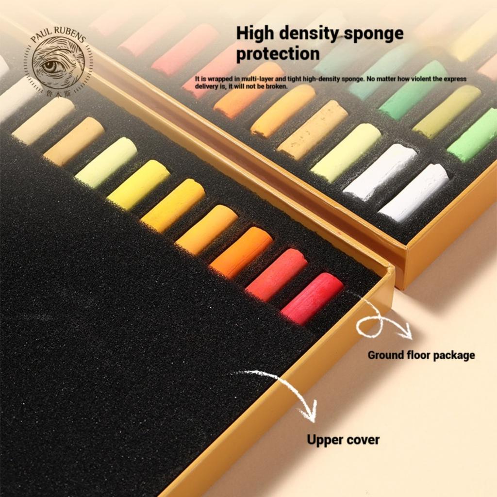 24/36/48 HandMade Soft Pastel Chalk Set,Quality Coloring Stick,Bright ,Smooth Stroke, Safety Art Supplies