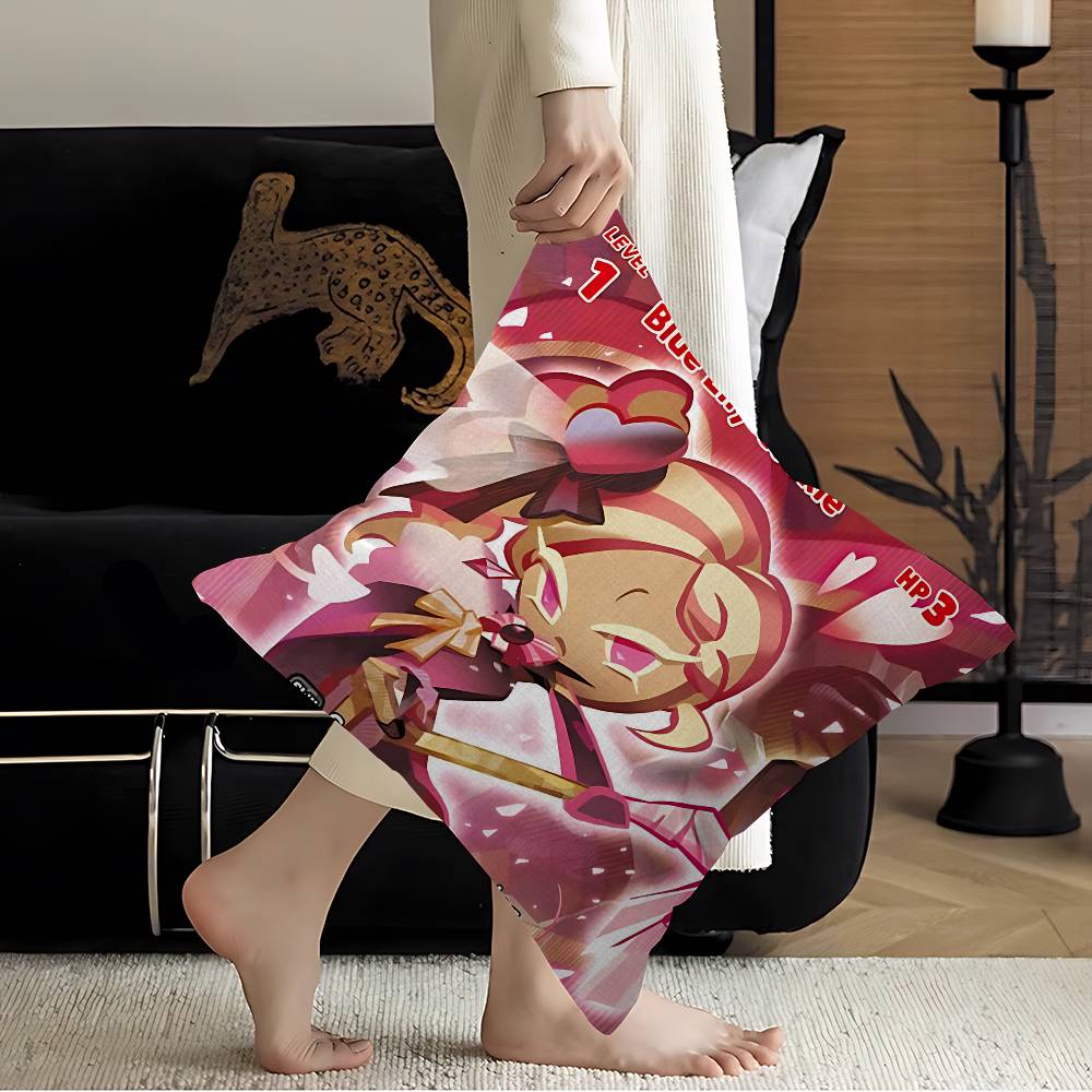 Игра C-Cookie R-Run K-Kingdom Stitch Счастливым Драконом Наволочка Чехол на Подушку для Дивана Украшение Комнаты Подарок для Детей 12x12Inch