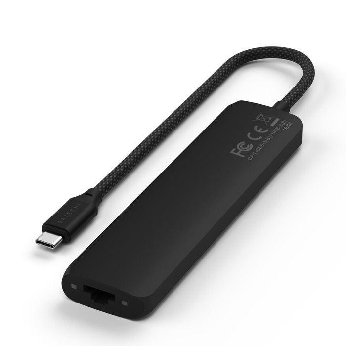Hub USB-C Multiport 7-en-1 - Satechi - Noir - Ethernet 1Gbit - Power Delivery 100W - HDMI 4K