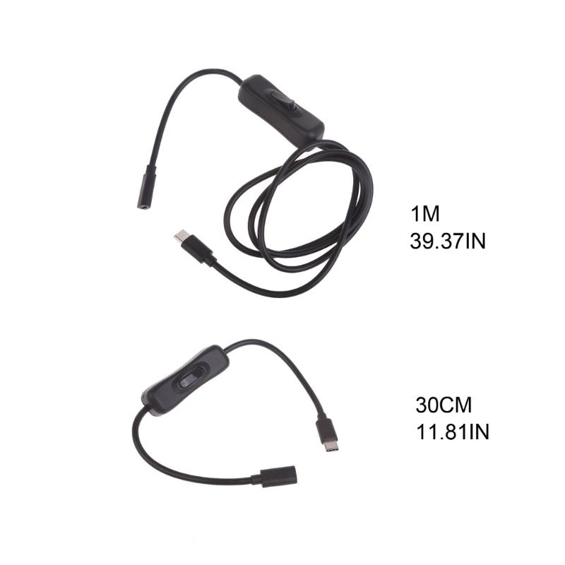 USB C Cable 20V 5A 100W USB Type-C To Type C Male Charger Cable Power Adapter Power Cord with Switches for Phone