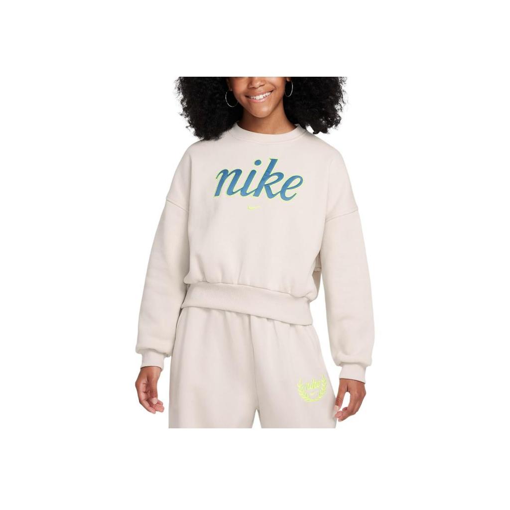 Nike Sportswear Club Comfortable Fashion Soft Crewneck Sweatshirt Kids Sweatshirt Bone FZ5566-072