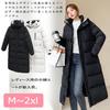 Sulliwayu Winter Padded Bench Plus Long Thick Cold Women's Coat, Outerwear, Coat, Hooded, Sizes, Casual, Simple, Length, Padded, Warm, Protection,