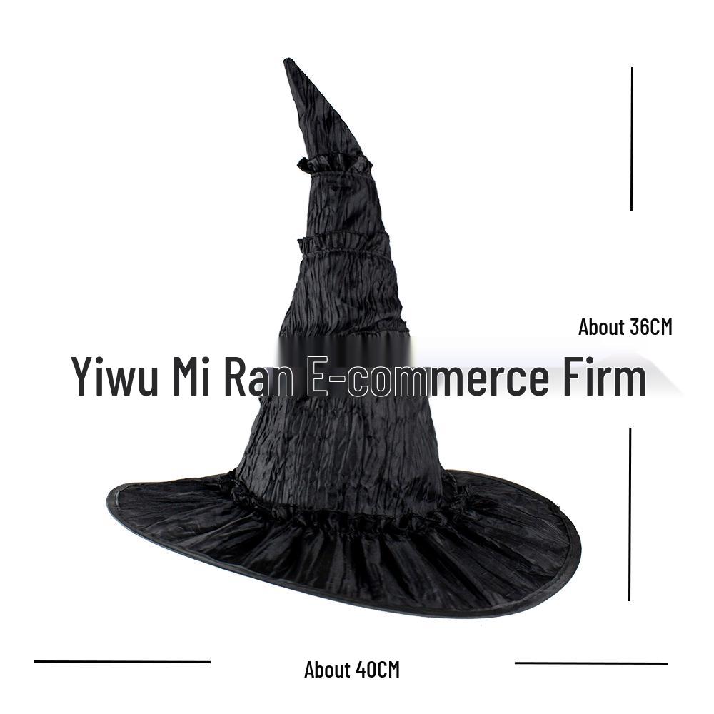 Light-Up Spiderweb Witch Hat Halloween Decoration