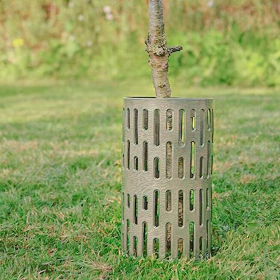 Angchine 6 PCS Plastic Tree Trunk Protector,Plant and Tree Guard Protectors,Easy Locking Tree Guard for Various Size Trees Plants and Saplings Prevent Damage from Trimmers,Mowers,Animals /& Sun Scald