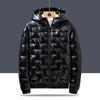 Men's Mid-length Cotton Jacket Coat Farewell Down Jacket Plus Velvet Thick Coat