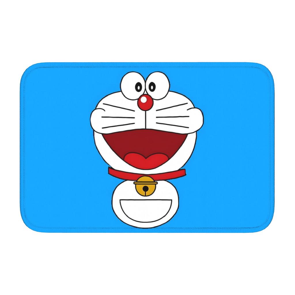 Custom D-Doraemons Cartoon Doormat Anti-Slip Entrance Welcome Kitchen Bath Floor Door Mat Toilet Living Room Carpet Rug