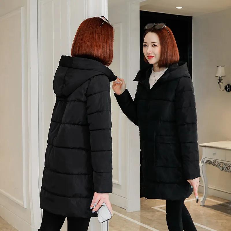 Chaqueta de Invierno para Mujer Acolchada de Algodón Chaqueta de Invierno para Mujer Holgada de Talla Grande de Longitud Media Estilo Occidental Acolchada de Algodón Engrosada