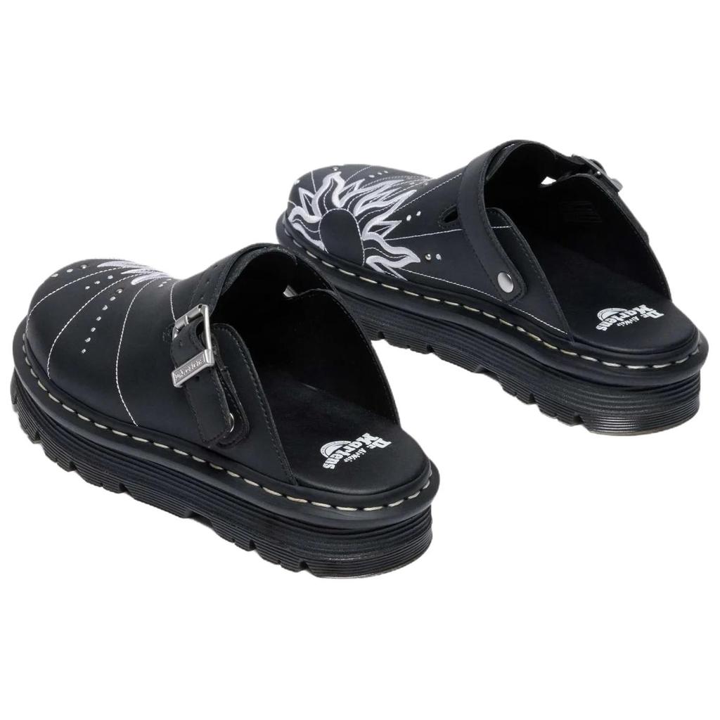 Dr. Martens Zebzag Solutbrott Mångsidiga Slip-On Slitstarka Tofflor med Stängd Tå Unisextofflor Svart 42002001