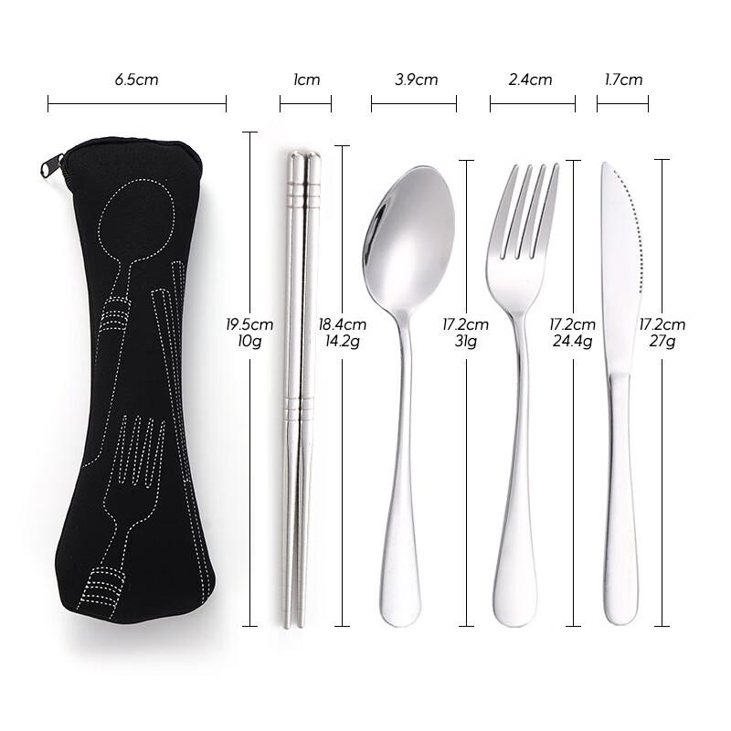 Xuanrun Stainless Steel Portable Travel Cutlery Set