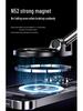 Magnetic Car Phone Holder with Rotating Suction Cup and Dual Vacuum Adsorption for Navigation