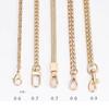 Chaînes métalliques pour sac à main 60/120cm Sangle d'épaule pour sac à main Chaîne de portefeuille DIY Sangle de chaîne de portefeuille détachable pour sac à bandoulière