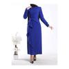 Asymmetrical Crepe Dress With Aller Front And Skirt