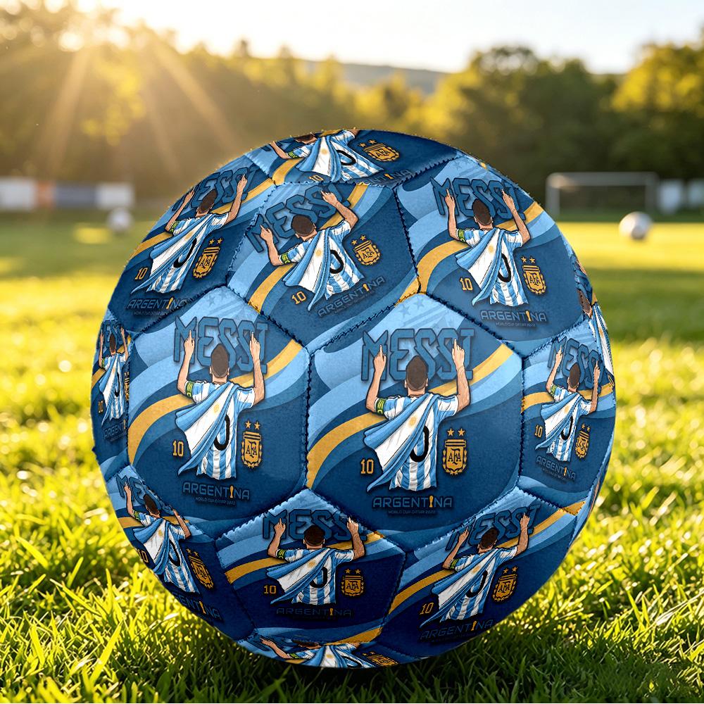 Pallone da Calcio Stampato Argentina Taglia 5 Resistente all'Usura Standard Pallone da Allenamento per Adulti Regalo per tifosi per Partite Sportive Indoor Outdoor